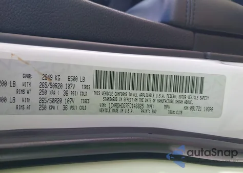 2015 Dodge Durango Limited from USA, damaged, VIN 1C4RDHDG7FC146825